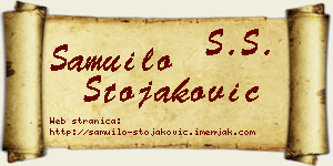 Samuilo Stojaković vizit kartica
